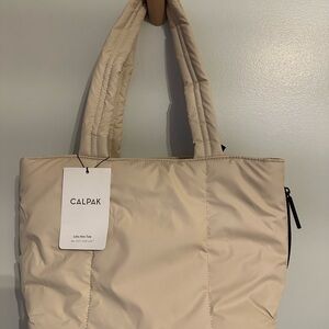 Calpak Tan Quilted Tote Bag